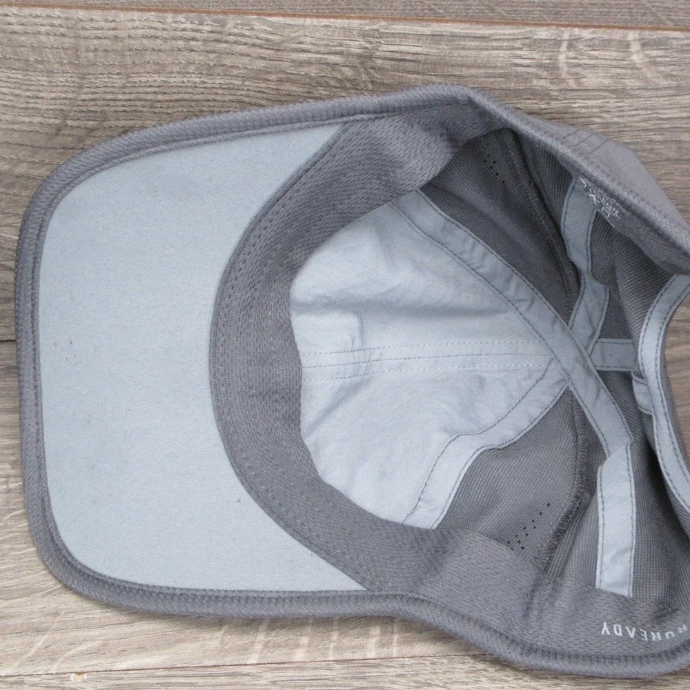 Adidas Hat Cap Womens Strap Back Gray Aeroready Running Athletic Training Gym